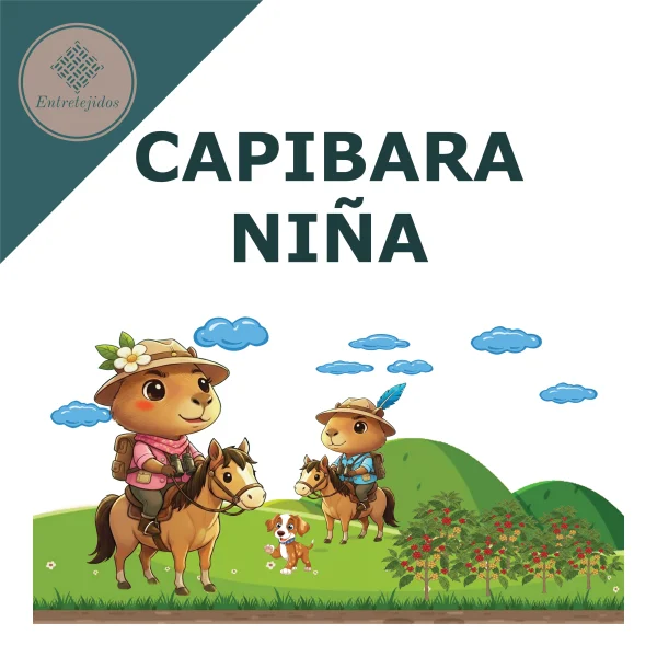 Poncho Capibara Niña