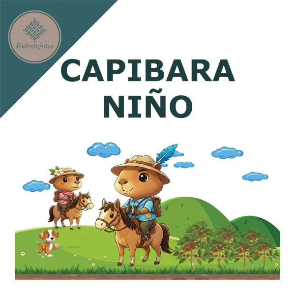 Poncho Capibara Niño